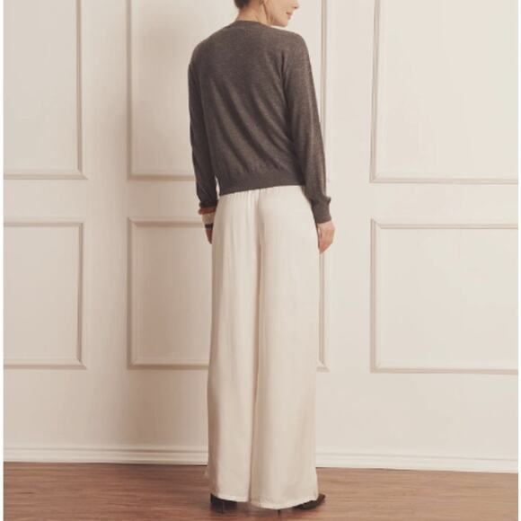 Naadam Women's Granite Fancy Cashmere Classic Cardigan Size M - Picture 2 of 13